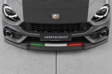 CSR Frontspoiler | Cup-Spoilerlippe mit ABE für Fiat Abarth 124 Spider CSL824-C Carbon Look Hochglanz (keine Lackierung erforderlich)