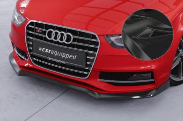 CSR Frontspoiler | Cup-Spoilerlippe mit ABE für Audi A4 / S4 B8 (Typ 8K) CSL825-G Glossy schwarz glänzend (keine Lackierung erforderlich)
