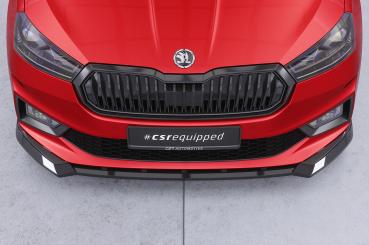 CSR Frontspoiler | Cup-Spoilerlippe mit ABE für Skoda Fabia 4 Monte Carlo CSL829-L schwarz matt (Lackierung erforderlich)