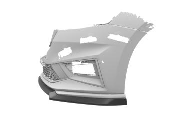 CSR Frontspoiler | Cup-Spoilerlippe mit ABE für Skoda Fabia 4 Monte Carlo CSL829-L schwarz matt (Lackierung erforderlich)