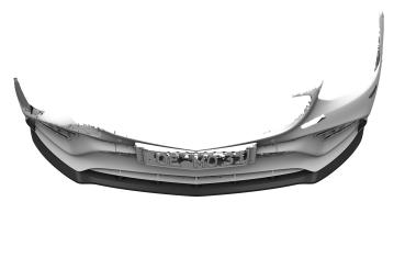 CSR Frontspoiler | Cup-Spoilerlippe mit ABE für Mercedes-Benz SLC R172 43 AMG CSL833-G Glossy schwarz Hochglanz (keine Lackierung erforderlich)