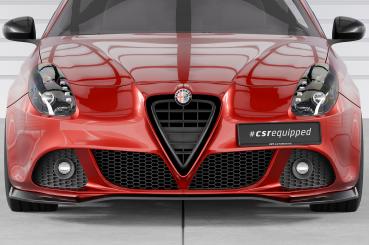 CSR Frontspoiler | Cup-Spoilerlippe mit ABE für Alfa Romeo Giulietta (Typ 940) CSL834-L schwarz matt (Lackierung erforderlich)