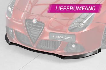 CSR Frontspoiler | Cup-Spoilerlippe mit ABE für Alfa Romeo Giulietta (Typ 940) CSL834-L schwarz matt (Lackierung erforderlich)