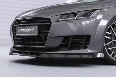 CSR Frontspoiler | Cup-Spoilerlippe mit ABE für Audi TT FV/8S CSL835-S schwarz matt strukturiert (keine Lackierung erforderlich)