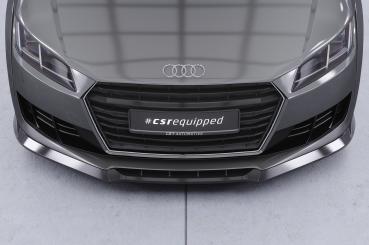 CSR Frontspoiler | Cup-Spoilerlippe mit ABE für Audi TT FV/8S CSL835-S schwarz matt strukturiert (keine Lackierung erforderlich)