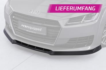 CSR Frontspoiler | Cup-Spoilerlippe mit ABE für Audi TT FV/8S CSL835-S schwarz matt strukturiert (keine Lackierung erforderlich)
