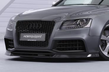 CSR Frontspoiler | Cup-Spoilerlippe mit ABE für Audi RS5 (8T) CSL837-G Glossy schwarz Hochglanz (keine Lackierung erforderlich)