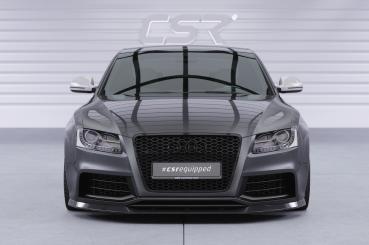 CSR Frontspoiler | Cup-Spoilerlippe mit ABE für Audi RS5 (8T) CSL837-G Glossy schwarz Hochglanz (keine Lackierung erforderlich)