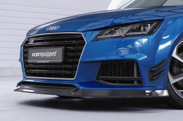 CSR Frontspoiler | Cup-Spoilerlippe mit ABE für Audi TT FV/8S CSL840-L schwarz matt (Lackierung erforderlich)