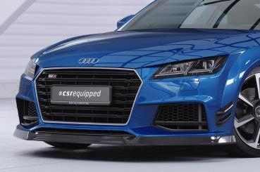 CSR Frontspoiler | Cup-Spoilerlippe mit ABE für Audi TT FV/8S CSL840-L schwarz matt (Lackierung erforderlich)
