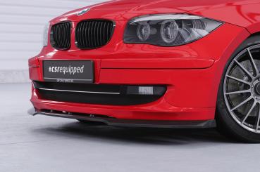 CSR Frontspoiler | Cup-Spoilerlippe mit ABE für BMW 1er E81 / E87 CSL841-L schwarz matt (Lackierung erforderlich)
