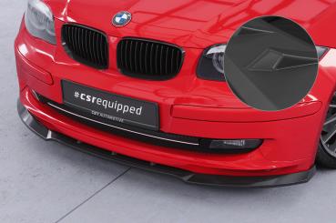 CSR Frontspoiler | Cup-Spoilerlippe mit ABE für BMW 1er E81 / E87 CSL841-L schwarz matt (Lackierung erforderlich)
