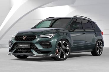 CSR Frontspoiler | Cup-Spoilerlippe mit ABE für Cupra Ateca (Typ 5FP, KH7) CSL842-L schwarz matt (Lackierung erforderlich)