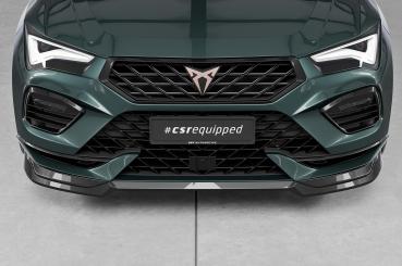 CSR Frontspoiler | Cup-Spoilerlippe mit ABE für Cupra Ateca (Typ 5FP, KH7) CSL842-L schwarz matt (Lackierung erforderlich)