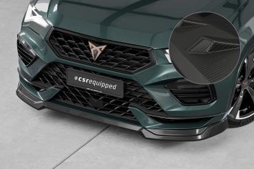 CSR Frontspoiler | Cup-Spoilerlippe mit ABE für Cupra Ateca (Typ 5FP, KH7) CSL842-M Carbon Look matt strukturiert (keine Lackierung erforderlich)