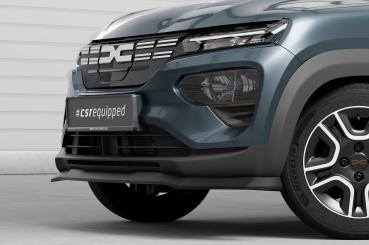 CSR Frontspoiler | Cup-Spoilerlippe mit ABE für Dacia Spring Electric CSL843-L schwarz matt (Lackierung erforderlich)