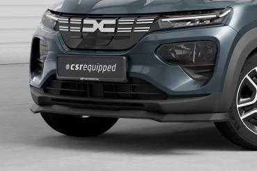 CSR Frontspoiler | Cup-Spoilerlippe mit ABE für Dacia Spring Electric CSL843-L schwarz matt (Lackierung erforderlich)