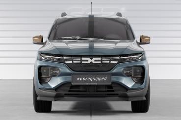 CSR Frontspoiler | Cup-Spoilerlippe mit ABE für Dacia Spring Electric CSL843-L schwarz matt (Lackierung erforderlich)