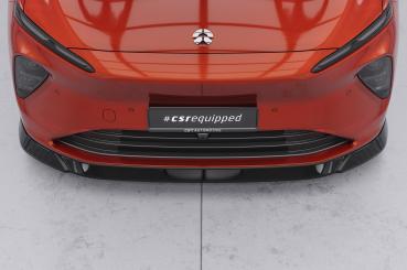 CSR Frontspoiler | Cup-Spoilerlippe mit ABE für Nio ET7 CSL847-C Carbon Look Hochglanz (keine Lackierung erforderlich)