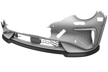 CSR Frontspoiler | Cup-Spoilerlippe mit ABE für GWM ORA Funky Cat / Haomao GT CSL848-C Carbon Look Hochglanz (keine Lackierung erforderlich)