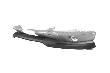 CSR Frontspoiler | Cup-Spoilerlippe mit ABE für Porsche Cayenne (Typ 9PA) CSL849-C Carbon Look Hochglanz (keine Lackierung erforderlich)
