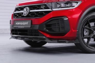 CSR Frontspoiler | Cup-Spoilerlippe mit ABE für VW T-Roc (A1) R-Line CSL851-L Lackierung erforderlich (schwarz matt)