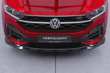 CSR Frontspoiler | Cup-Spoilerlippe mit ABE für VW T-Roc (A1) R-Line CSL851-L Lackierung erforderlich (schwarz matt)