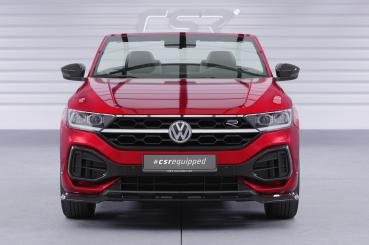 CSR Frontspoiler | Cup-Spoilerlippe mit ABE für VW T-Roc (A1) R-Line CSL851-L Lackierung erforderlich (schwarz matt)