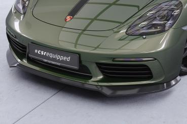 CSR Frontspoiler | Cup-Spoilerlippe mit ABE für Porsche 718 Boxster 982 / 718 Cayman 982 CSL853-K Kupfer matt (keine Lackierung erforderlich)