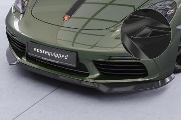 CSR Frontspoiler | Cup-Spoilerlippe mit ABE für Porsche 718 Boxster 982 / 718 Cayman 982 CSL853-G Glossy schwarz glänzend (keine Lackierung erforderlich)