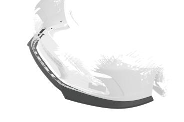 CSR Frontspoiler | Cup-Spoilerlippe mit ABE für Porsche 718 Boxster 982 / 718 Cayman 982 CSL853-L Lackierung erforderlich (schwarz matt)