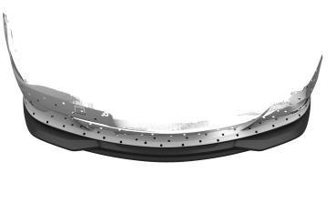 CSR Frontspoiler | Cup-Spoilerlippe mit ABE für BMW 6er E63 / E64 CSL856-L schwarz matt (Lackierung erforderlich)