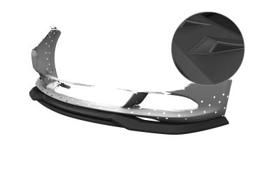 CSR Frontspoiler | Cup-Spoilerlippe mit ABE für BMW 6er E63 / E64 CSL856-L schwarz matt (Lackierung erforderlich)