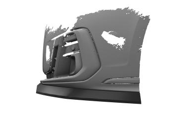 CSR Frontspoiler | Cup-Spoilerlippe mit ABE für Audi A8 D5 (Typ 4N/F8) CSL863-L schwarz matt (Lackierung erforderlich)