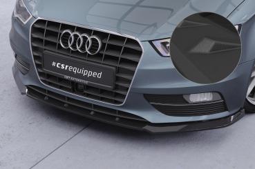 CSR Frontspoiler | Cup-Spoilerlippe mit ABE für Audi A3 8V CSL870-S schwarz matt strukturiert (keine Lackierung erforderlich)