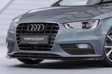 CSR Frontspoiler | Cup-Spoilerlippe mit ABE für Audi A3 8V CSL870-G Glossy schwarz Hochglanz (keine Lackierung erforderlich)