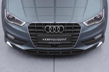 CSR Frontspoiler | Cup-Spoilerlippe mit ABE für Audi A3 8V CSL870-G Glossy schwarz Hochglanz (keine Lackierung erforderlich)