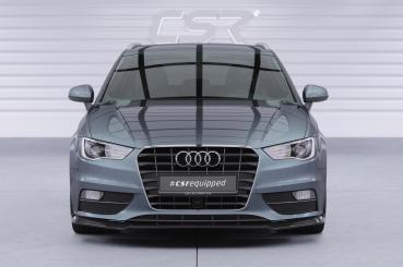 CSR Frontspoiler | Cup-Spoilerlippe mit ABE für Audi A3 8V CSL870-G Glossy schwarz Hochglanz (keine Lackierung erforderlich)