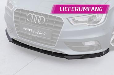 CSR Frontspoiler | Cup-Spoilerlippe mit ABE für Audi A3 8V CSL870-G Glossy schwarz Hochglanz (keine Lackierung erforderlich)