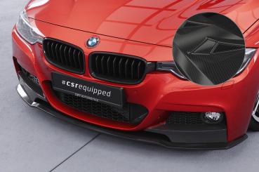 CSR Frontspoiler | Cup-Spoilerlippe mit ABE für BMW 3er F30 / F31 CSL871-C Carbon Look glänzend (keine Lackierung erforderlich)