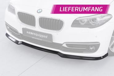 CSR Frontspoiler | Cup-Spoilerlippe mit ABE für BMW 5er F10 / F11 CSL872-L schwarz matt (Lackierung erforderlich)