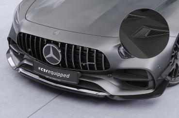 CSR Frontspoiler | Cup-Spoilerlippe mit ABE für Mercedes Benz AMG GT (190) CSL874-M Carbon Look matt strukturiert (keine Lackierung erforderlich)