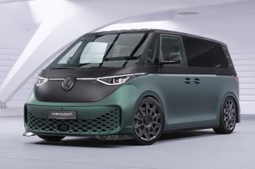 CSR Frontspoiler | Cup-Spoilerlippe mit ABE für VW ID. Buzz CSL875-G Glossy schwarz Hochglanz (keine Lackierung erforderlich)