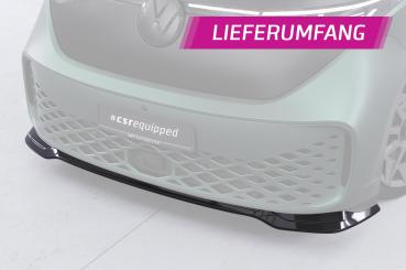 CSR Frontspoiler | Cup-Spoilerlippe mit ABE für VW ID. Buzz CSL875-G Glossy schwarz Hochglanz (keine Lackierung erforderlich)