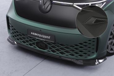CSR Frontspoiler | Cup-Spoilerlippe mit ABE für VW ID. Buzz CSL875-M Carbon Look matt strukturiert (keine Lackierung erforderlich)