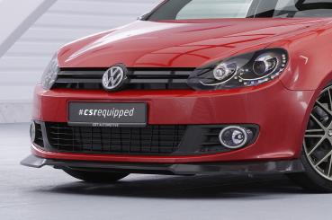 CSR Frontspoiler | Cup-Spoilerlippe mit ABE für VW Golf 6 (Typ 5K1) CSL877-L schwarz matt (Lackierung erforderlich)