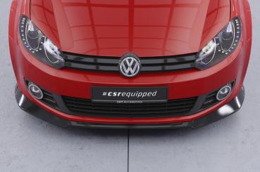 CSR Frontspoiler | Cup-Spoilerlippe mit ABE für VW Golf 6 (Typ 5K1) CSL877-L schwarz matt (Lackierung erforderlich)