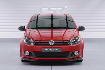 CSR Frontspoiler | Cup-Spoilerlippe mit ABE für VW Golf 6 (Typ 5K1) CSL877-L schwarz matt (Lackierung erforderlich)