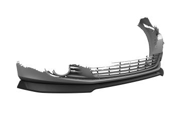 CSR Frontspoiler | Cup-Spoilerlippe mit ABE für VW Golf 6 (Typ 5K1) CSL877-L schwarz matt (Lackierung erforderlich)
