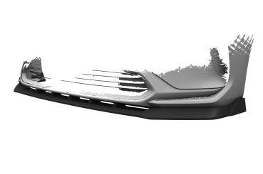 CSR Frontspoiler | Cup-Spoilerlippe mit ABE für Toyota bZ4X / Subaru Solterra CSL881-L schwarz matt (Lackierung erforderlich)